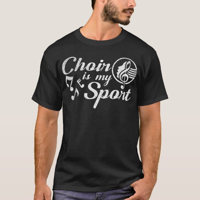 T-shirt Singing Sport Musical Choir Rehearsals Show gift (Devant)