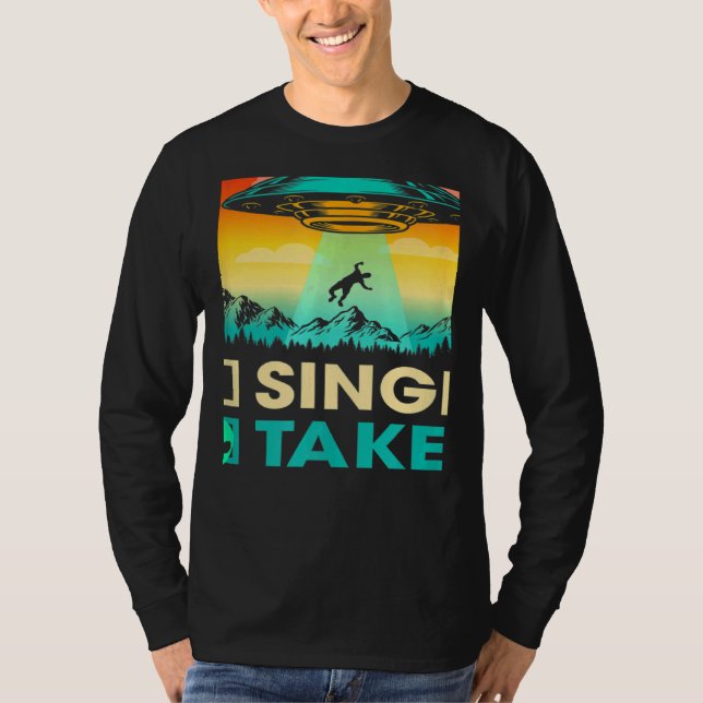 T-shirt Single Or Taken  Alien UFO Valentine's Day Men Wom (Devant)