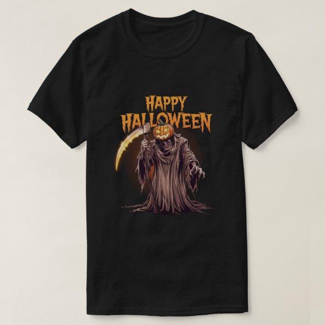 T-shirt Sinister Citrouille : Halloween (Design devant)