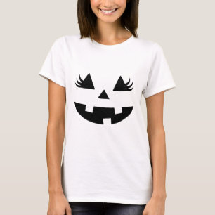 T-shirt Sinister Halloween Citrouille visage design avec l
