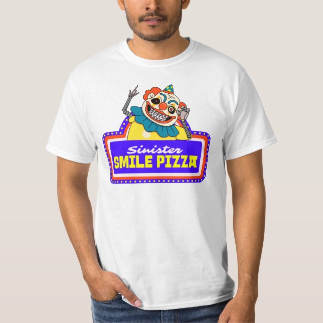 T-shirt Sinister Smile Pizza (Devant)