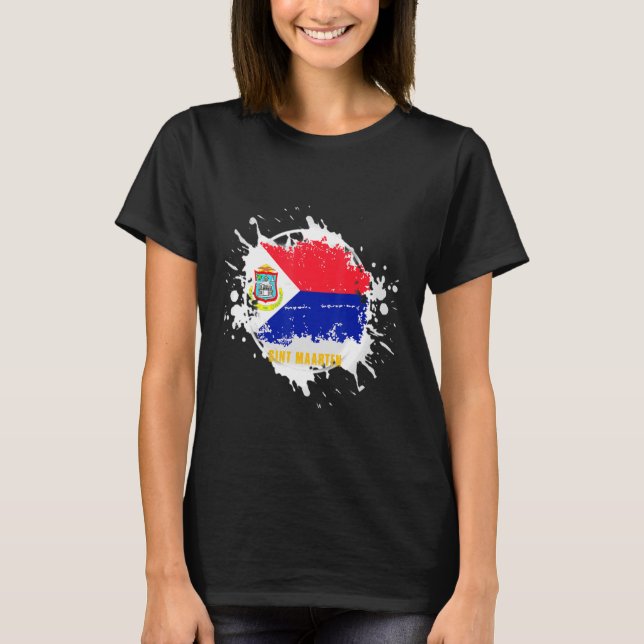 T-shirt Sint Maarten Splash (Devant)