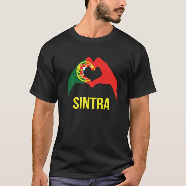 T-shirt Sintra Portuguese City Love Portugal Flag (Devant)