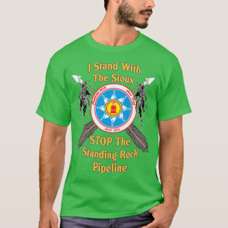 T-shirt Sioux croisés de Standing Rock Flèches Amérindiens