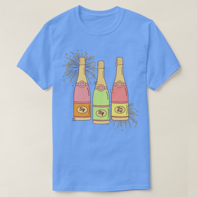 T-shirt Sip Sip Hooray 1 (Design devant)