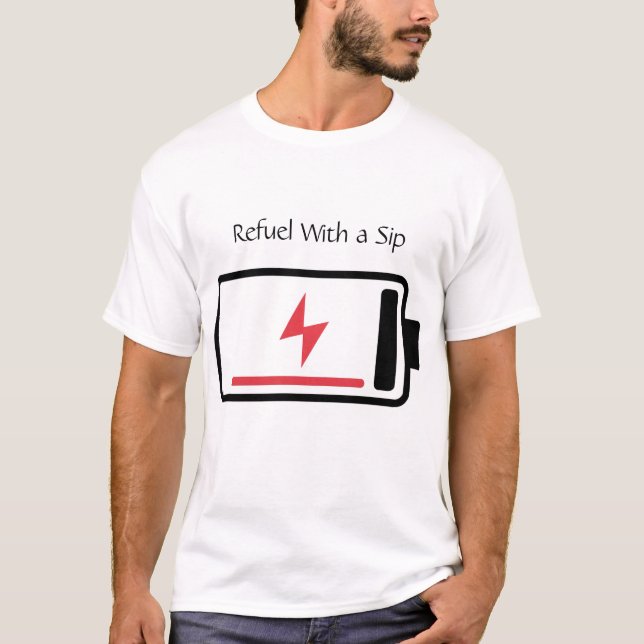 T-shirt Sip to Recharge (Devant)