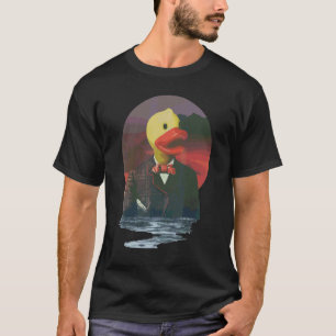 T-shirt Sir Canard en Caoutchouc Canard Poulet Mignon Art