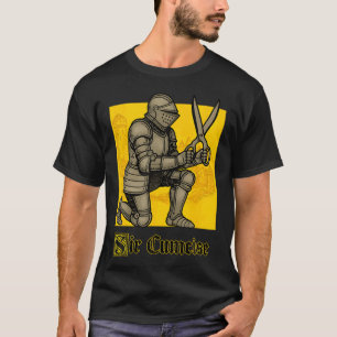 T-shirt Sir Cumcise Chevalier Tenant Des Ciseaux Médiéval