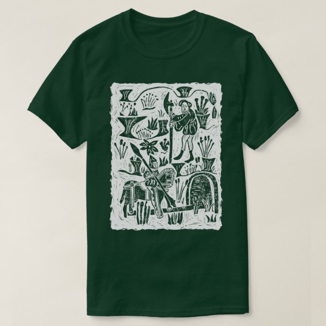 T-shirt Sir Gawain et le chevalier vert (Design devant)