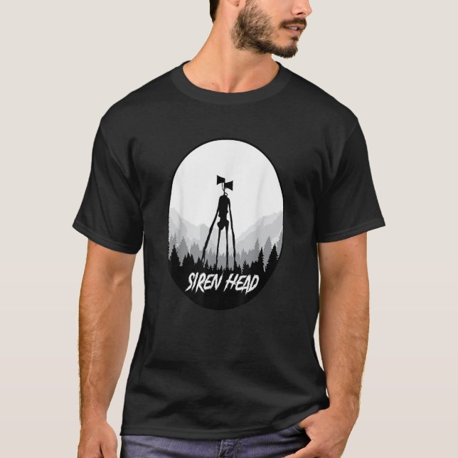 T-shirt Siren Head Sirenhead Creepypasta Horror Trick or T (Devant)