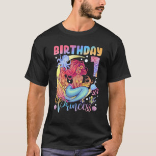 T-shirt Sirène Anniversaire Fille 1 an 1er Anniversaire Pr