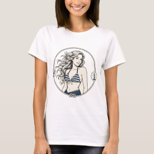 T-shirt Sirène avec homards