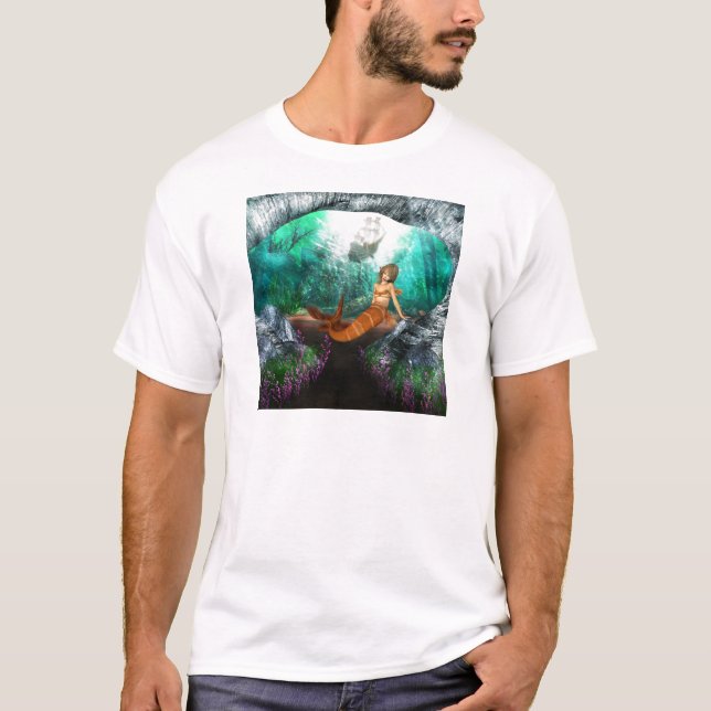 T-shirt Sirène avec le naufrage (Devant)