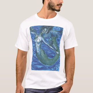 T-shirt sirène bleue