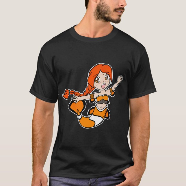 T-shirt Sirène Chibi Poisson Clown (Devant)