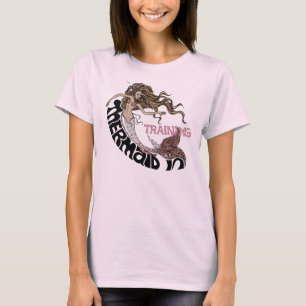 T-shirt Sirène dans la formation (brune)