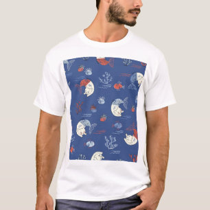 T-shirt Sirène de chat, motif transparent texturé.