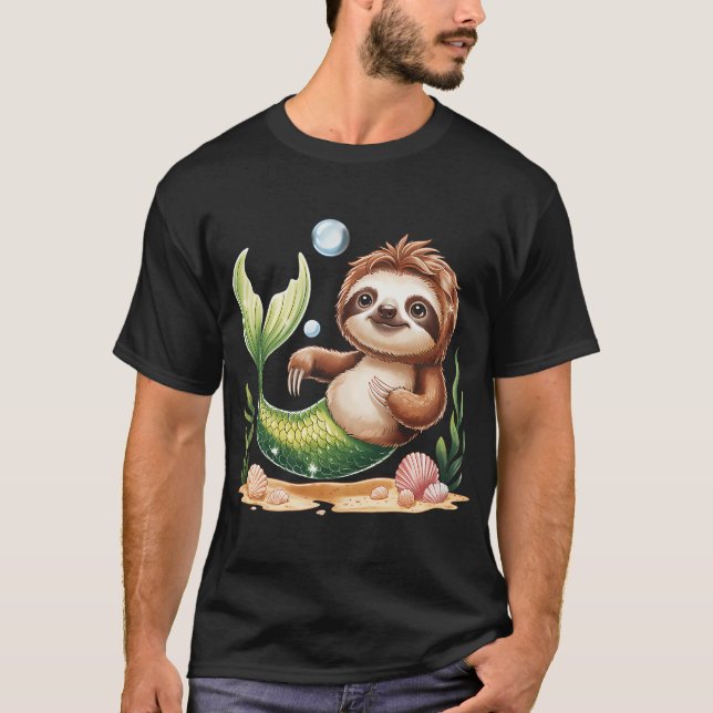 T-shirt Sirène de la paresse (Devant)