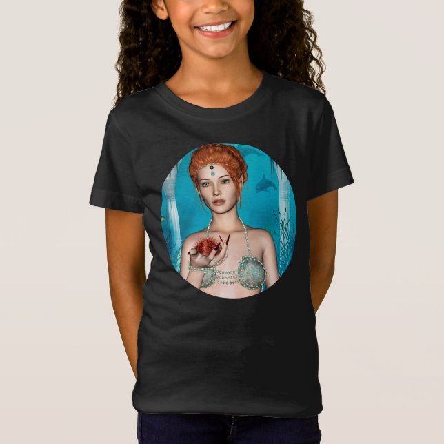 T-Shirt Sirène de l'océan (Devant)