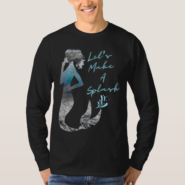 T-shirt Sirène de l'océan Faisons des éclaboussures (Devant)