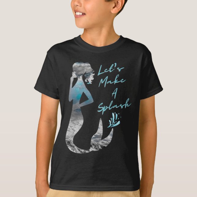 T-shirt Sirène de l'océan Faisons des éclaboussures (Devant)