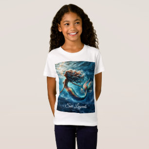 T-Shirt Sirène de sirène océanique mystique de la queue co