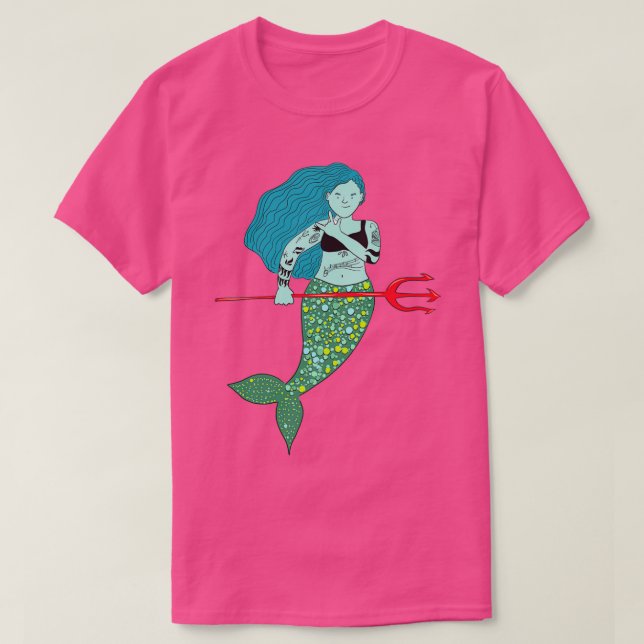 T-shirt Sirène de tatouage 1 (Design devant)