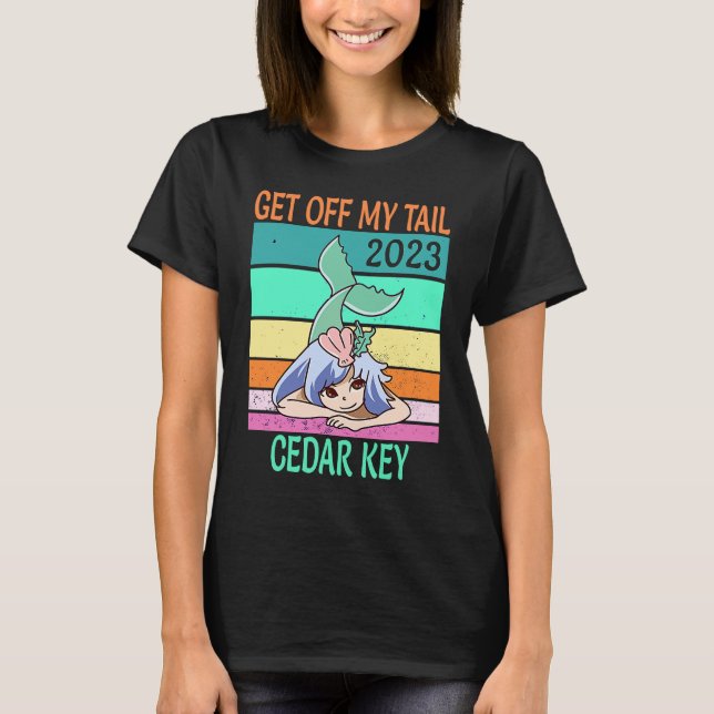 T-shirt Sirène de vacances à Cedar Key 2023 (Devant)
