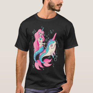 T-shirt Sirène déplaisante sur la licorne narwahle Alt sa