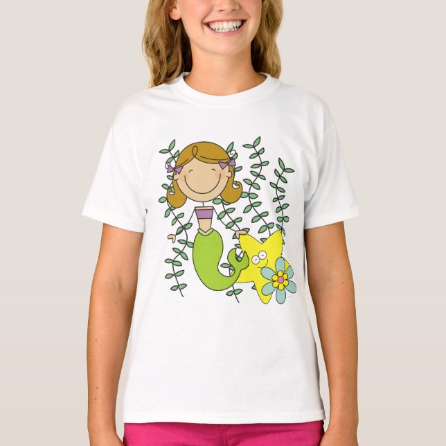 T-shirt Sirène d'une chevelure de Brown (Devant)