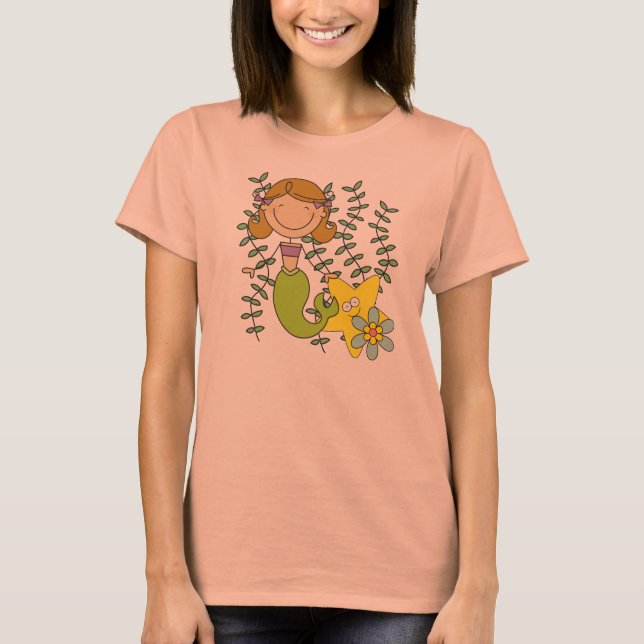 T-shirt Sirène d'une chevelure de Brown (Devant)