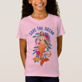 T-Shirt Sirène Guerrière - Sauvez L'Océan