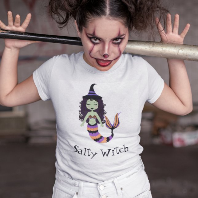 T-shirt Sirène Halloween sorcière salée (Créateur téléchargé)