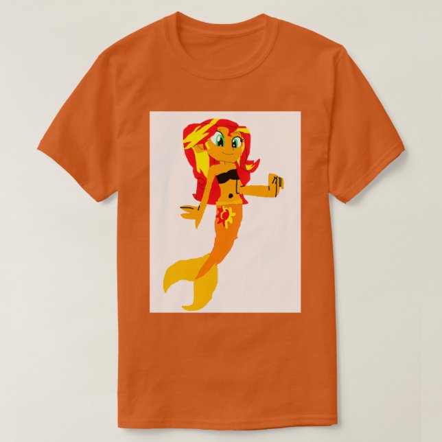 T-shirt Sirène humaine Sunset Shimmer 1 (Design devant)