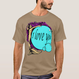 T-shirt Sirène jeune amour Sea créature Siren m'aime a lo