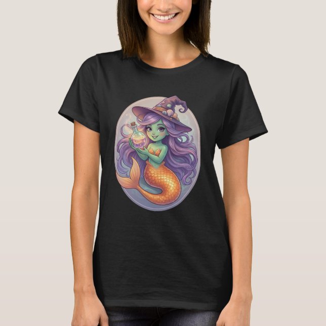 T-shirt Sirène Magique avec Potion (Devant)