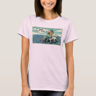 T-shirt Sirène Pas aujourd'hui Funny-Tee