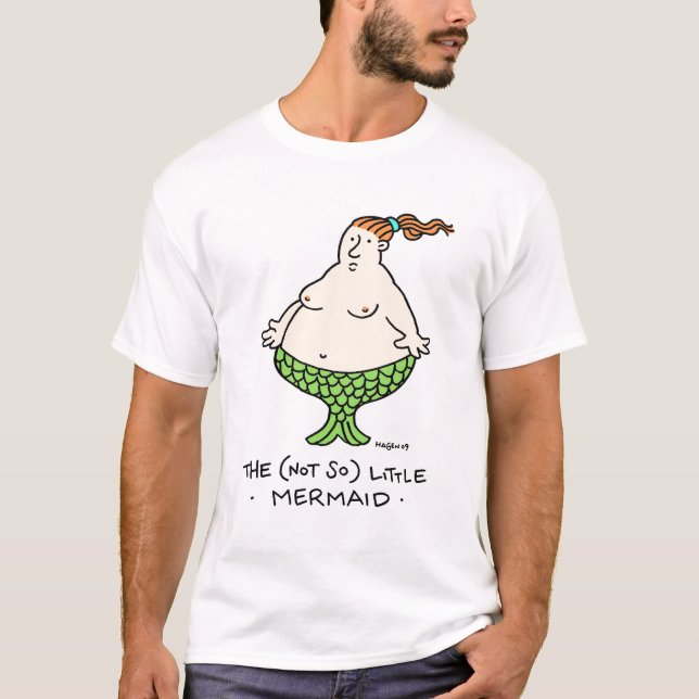 T-shirt Sirène pas aussi petite (Devant)