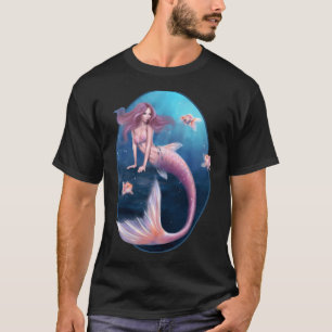 T-shirt Sirène Poisson Rouge Aurelia