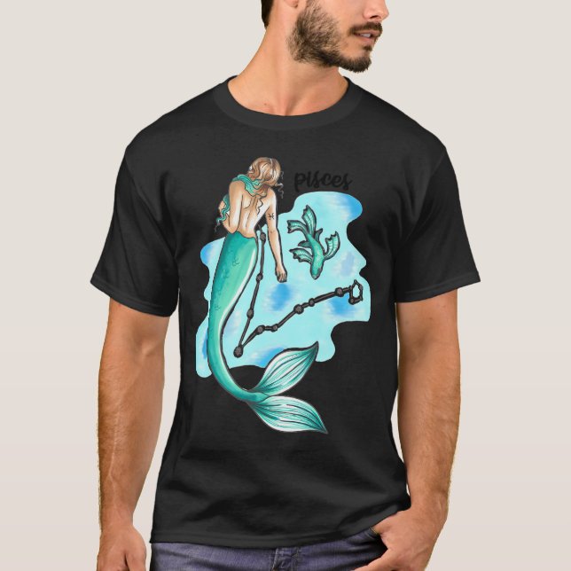 T-shirt sirène poissons (Devant)