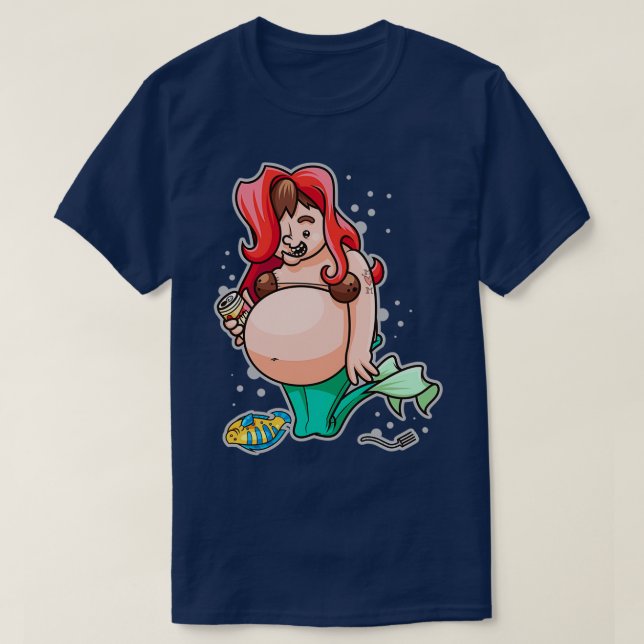 T-shirt Sirène Pour Une Journée (Design devant)