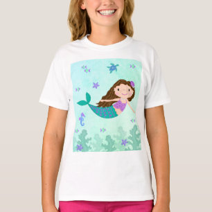 T-shirt Sirène Sous La Mer
