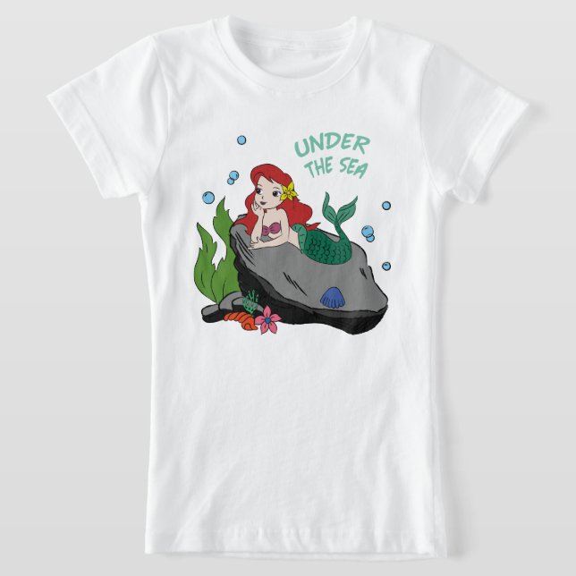 T-Shirt sirène sous la mer (Poser)
