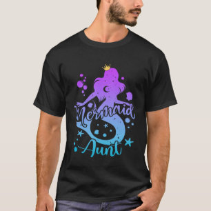 T-shirt Sirène Tante Sirène Mignonne Sirène