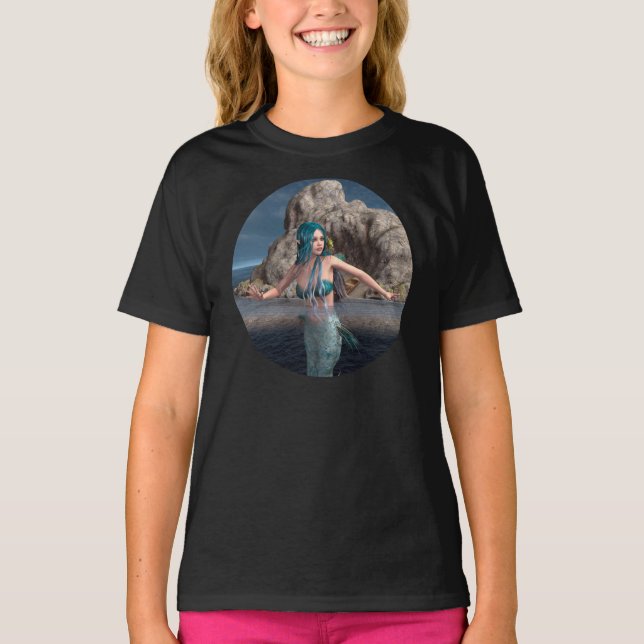 T-shirt Sirène ultramarine (Devant)