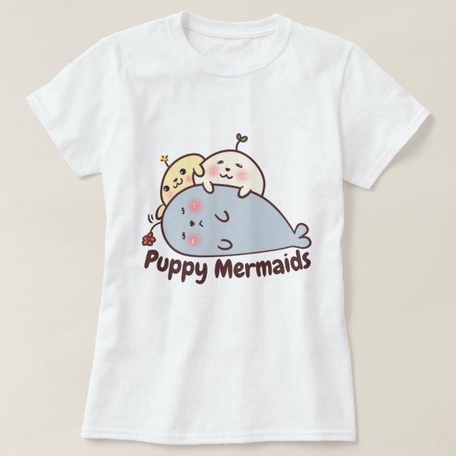 T-shirt Sirènes de chiots (Design devant)