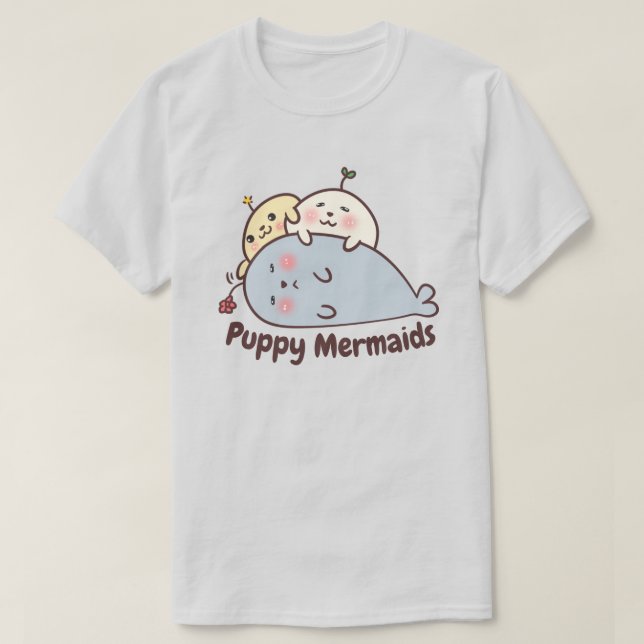 T-shirt Sirènes de chiots (Design devant)