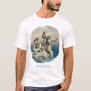 T-shirt Sirènes de la mer. Art fantastique
