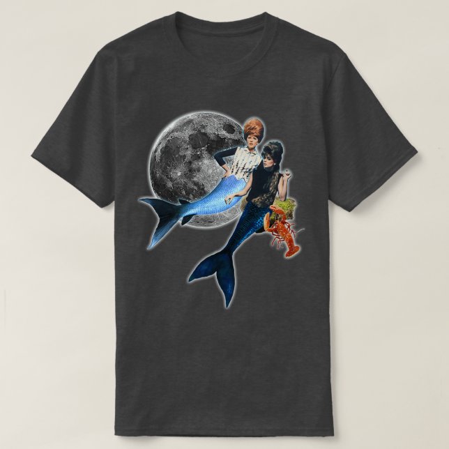 T-shirt sirènes de lune de langouste (Design devant)