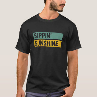 T-shirt Sirop de soleil Vacances d'été Rétro Tropical Plag